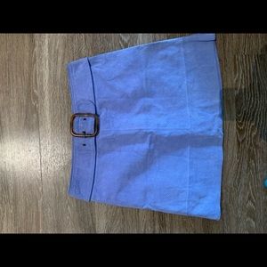 Light Blue Snakeskin Skirt